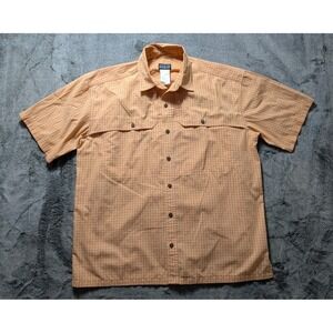 Patagonia Short Sleeve Button Up Shirt Men's Size Large Orange
